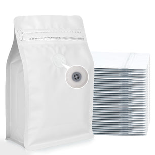 Eight-sided sealed coffee bag with air valve