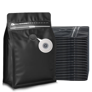 Eight-sided sealed coffee bag with air valve