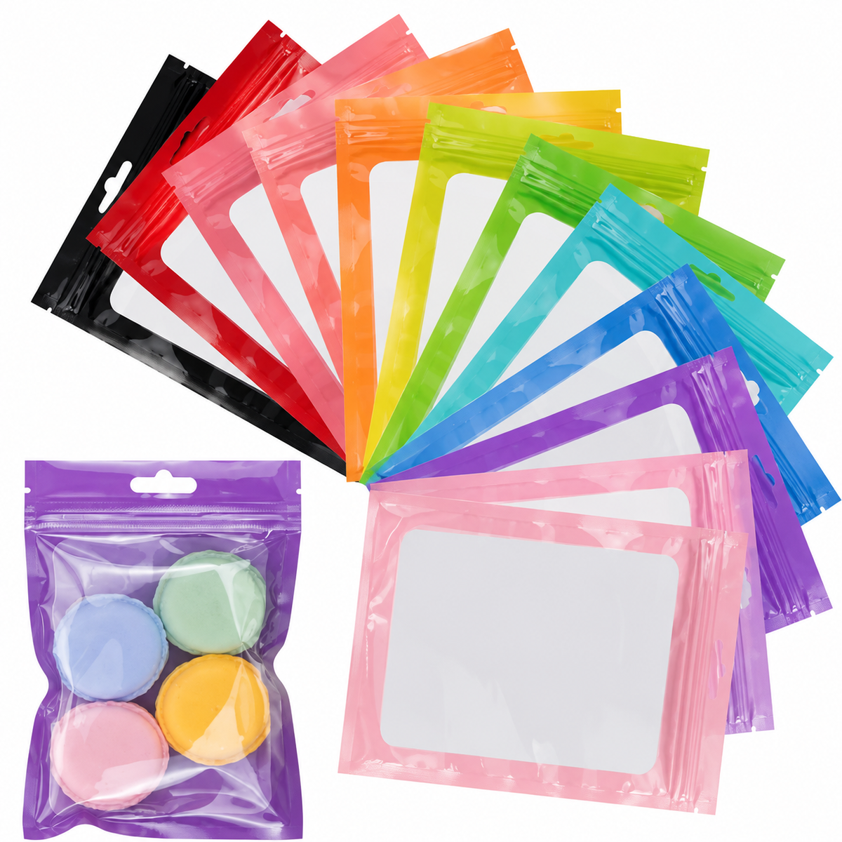 High-transparency colored packaging bags