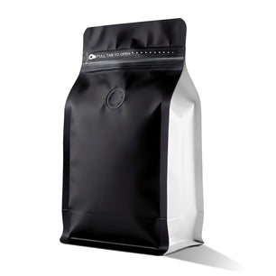 Coffee Bags with Valve(60pcs,16oz,1lb) Vented Coffee Beans Packaging Bags High Barrier Aluminumed Foil Flat Bottom Heat Sealed Side Zipper Resealable Storage Bag for Home or Business（Black+Orange